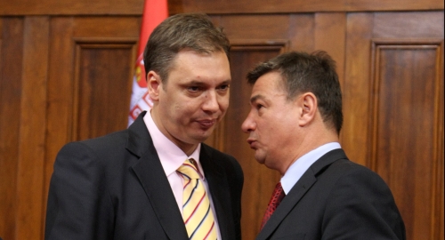 Aleksandar Vučić i Goran Knežević