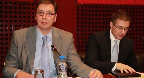 Aleksandar Vučić i Nebojša Stefanović