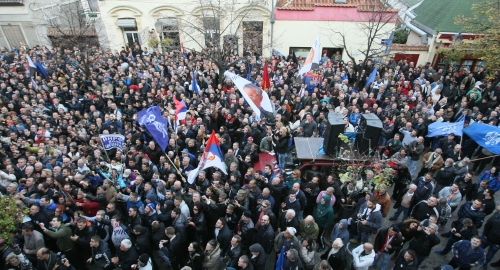 Prvo obraćanje Vojislava Šešelja nakon dolaska iz Haga / Foto: Petar Dimitrijević | Foto: 