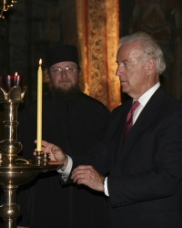 Bajden na liturgiji u Dečanima