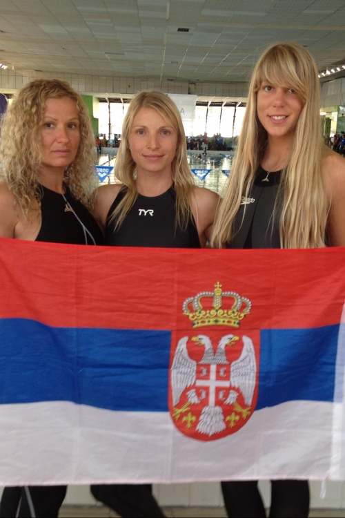 Lena Jovanović, Tijana Nikolić, Nataša Bošković, ronjenje