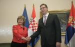 Aleksandar Vučić i Vesna Pusić / Foto: Beta