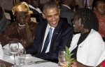 Barak Obama polubaka Mama Sara i polusestra Auma Obama