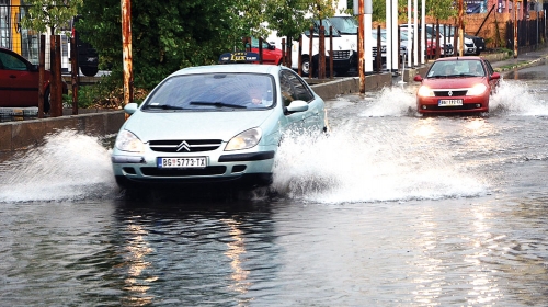 Poplava u Dunavskoj ulici u Beogradu