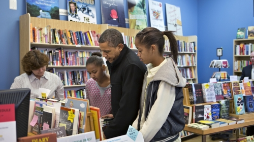 Barak Obama u knjižari