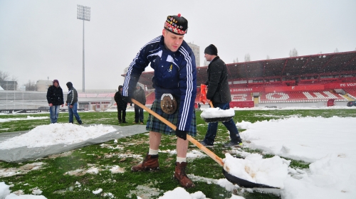 Škoti na stadionu Karađorđe