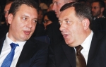 Aleksandar Vučić i Milorad Dodik