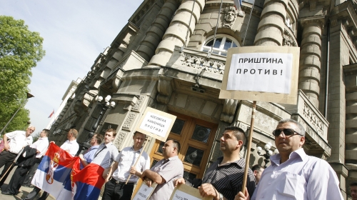 Protest Srba južno od Ibra